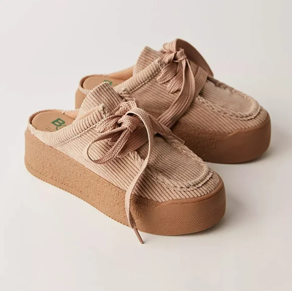 Free People Volo Platform Corduroy Mules Size 7.5 - Picture 2 of 4